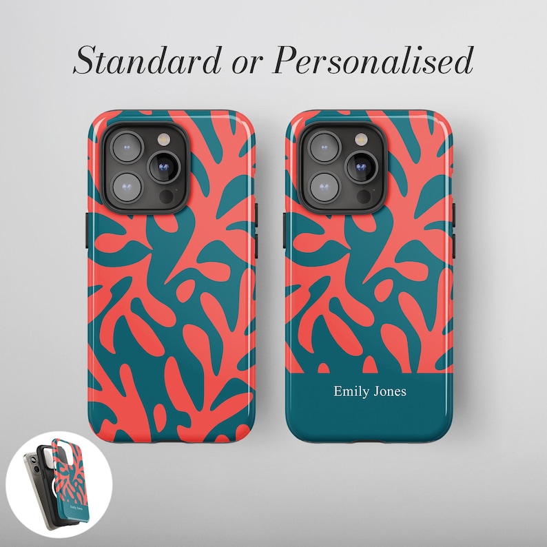 Personligt blommigt Matisse-skal | iPhone 18 Pro Max | iPhone 17-skal | iPhone 16 Pro | 15 14 13 12 11 16e 17e Air Plus Mini | MagSafe 01
