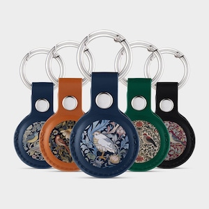 Porta Airtag William Morris / Custodia Airtag in pelle vegana / Portachiavi o portachiavi Apple Airtag / Graziosa custodia Airtag / Regalo perfetto per lei