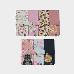 Capa de celular tipo carteira Tirita com estampa de animais, urso fofo, pássaro, gatinho, filhote, raposa, coelho para iPhone 16, 15, 14, 13, 12, 11, 5 SE, 6, 7 e 8 X XR, Samsung S20, S10, S9