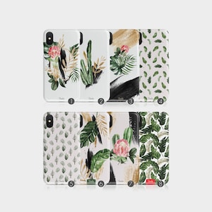 Tirita Hard Phone Case Tropisches Grün Botanische Grüne Blätter Kaktus für iPhone 16 16e15 14 13 12 11 Pro max Samsung S24 S23 S22 S20 S10