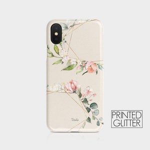 Étui rigide pour téléphone Tirita, fleurs roses anglaises vintage, fleurs de pivoine, minable mignon iPhone pour Samsung Galaxy S20 S10 15 14 13 12 5 5s SE 7 8 Xs 05