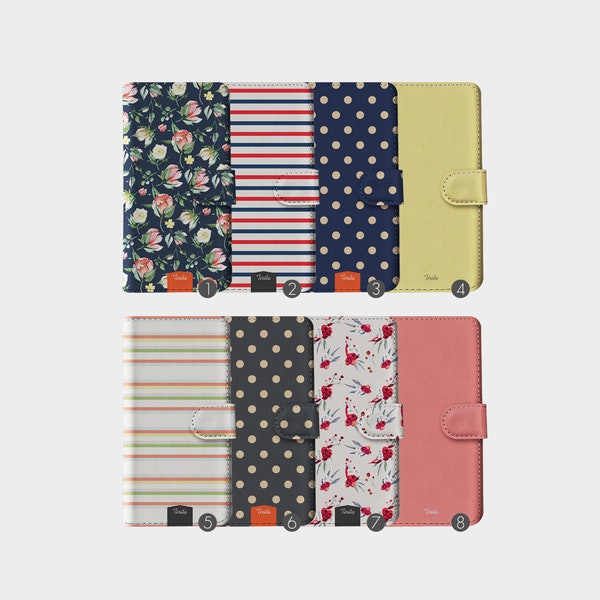 Tirita Wallet Leather Flip Phone Case English Roses Shabby Flowers Vintage Stripes Polka Dots for iPhone 15 14 13 12 11 5 SE 7 8 Xr Samsung