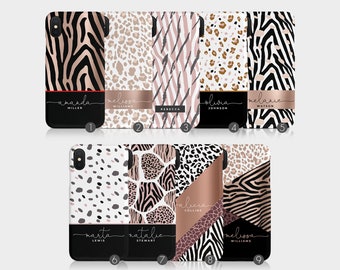 TULLUN Custodia personalizzata per iPhone 15, in morbido gel trasparente, cover personalizzata orizzontale, colore con nome e fondo a cuore, stile individuale, iniziali e testo, nome e cuore neri