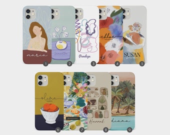 Tirita Personalised Custom Phone Case Gallery Wall Minimalist Aesthetic for iPhone 16 15 14 13 12 11 6 7 8 10 SE for Samsung S24 S23 S22 S20