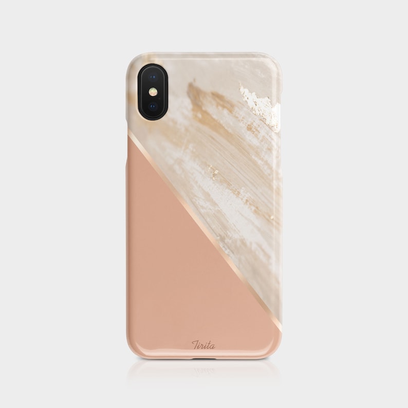 Tirita Phone Case Cover Marble Gold Foil Ombre Rose Gold Beige Gradient Luxury for iPhone 15 14 13 12 11 6 7 8 10 SE Samsung Galaxy S20 S10 01- Gold Pink Pastel