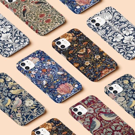 William Morris Phone Case Iphone 17 | Iphone 16 Pro Cases | Iphone 13 | Iphone 15 | Iphone 14 | Iphone 11 | Samsung S25 S24 S23 Cover