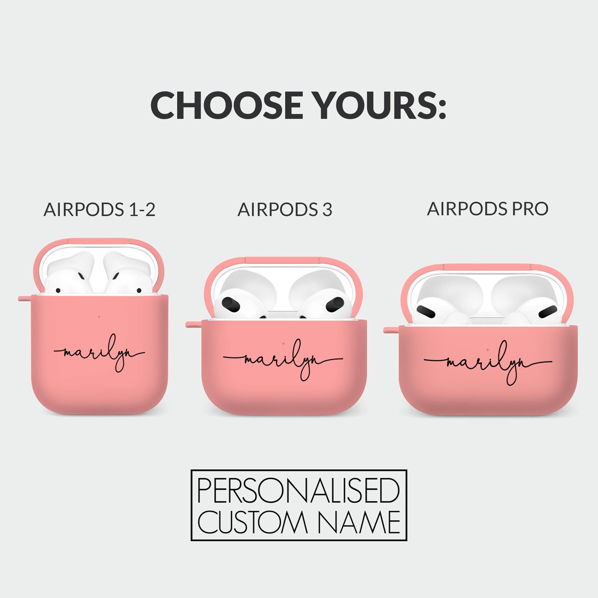 Personalised Airpods Case Cover | Soft Shell For Airpods Pro 1 2 3 | Rose Gold Stars Flowers | Roses Honeybee Name |Monogram Glitter