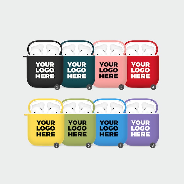 Tirita Personalised Airpod Case Cover Soft Shell For Airpods 1 2 & Pro  - Corporate Gifting Custom Logo, Image, Text Customisable Case