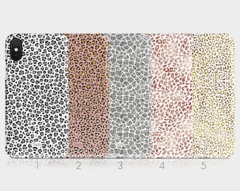 Tirita Hard Phone Case Animal Print Leopard Haut Tiger Gepard Safari Glitter iPhone 12 11 5 5s SE 6 6s 7 X Xs Samsung Motorola LG Huawei