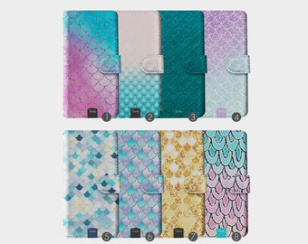 Tirita Wallet Leather Flip Phone Case Mermaid Tail Scales Sea Creatures Fantasy Fairy for iPhone 15 14 12 11 5 SE 6 6s 7 8 Plus X Xr Xs Max