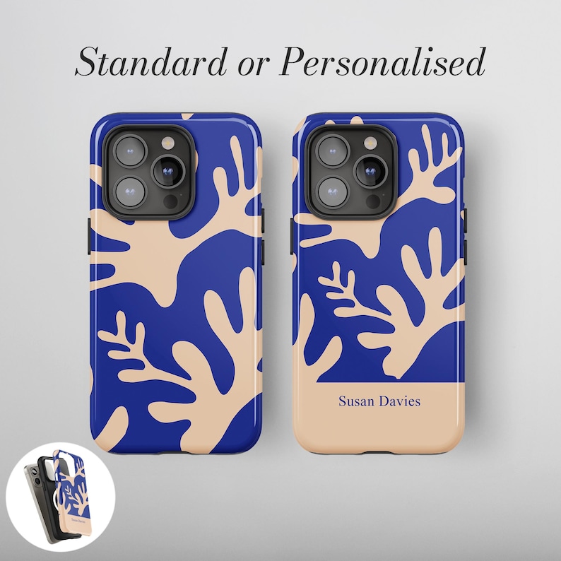 Personligt blommigt Matisse-skal | iPhone 18 Pro Max | iPhone 17-skal | iPhone 16 Pro | 15 14 13 12 11 16e 17e Air Plus Mini | MagSafe 09