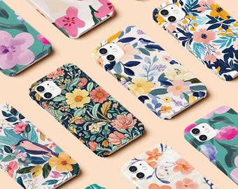 Mobilskal | iPhone 17-skal | iPhone 16 Pro-skal | iPhone 13 | iPhone 15 Pro Max | iPhone 14 | Samsung S24 S23 | Akvarellblommor