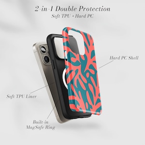 Personligt blommigt Matisse-skal | iPhone 18 Pro Max | iPhone 17-skal | iPhone 16 Pro | 15 14 13 12 11 16e 17e Air Plus Mini | MagSafe bild 3