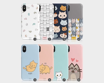 Tirita Telefoonhoesje Cover Katten Kitten Kawaii Manga Dier Cartoon Roze iPhone 12 11 6 7 8 10 SE 2020 Samsung Galaxy S20 S10 S9 Huawei