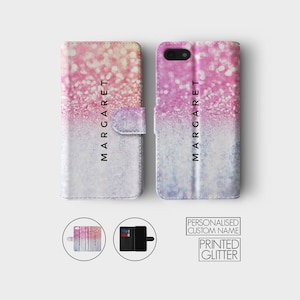 Funda de teléfono con tapa personalizada con iniciales personalizadas, diseño de mármol descolorido brillante para iPhone 15, 14, 13, 12, 11, 5, SE, 6, 6s, 7, 8 Plus, X, Xr, Xs Max