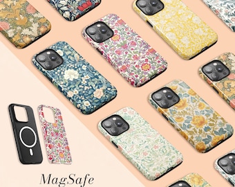 Morris Floral Personalised Phone Case | iPhone 18 Pro Max | iPhone 17 Case | iPhone 16 Pro | 15 14 13 12 11 16e 17e Air Plus Mini | MagSafe