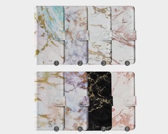 Tirita portemonnee leren flip telefoonhoesje marmer graniet goud gedrukt glittersteen voor iPhone 15 14 13 12 5 5s SE 6 6s 7 8 plus X Xr Xs Max