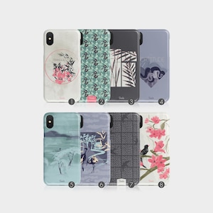 Tirita Hard Phone Case Oriental Japanese BloomFlower Bamboo iPhone 12 5 5s SE 6 6s 7&8 Plus X Xs Max Xr 11 Samsung Motorola LG Huawei HTC