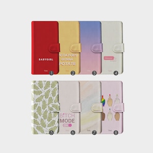 Tirita Wallet Leather Flip Phone Case Quotes Ombre Bich Mode Funny Gradient for iPhone 15 12 11 5 SE 6 6s 7 8 Plus X Xr Xs Max Samsung