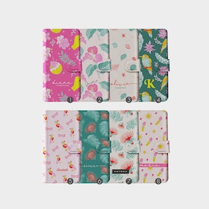 Tirita Capa Carteira Personalizada Flip Personalizada Tropical Vibes Floral Retro para iPhone 15 14 13 12 11 8 XR SE Samsung Galaxy S20 S10 S9