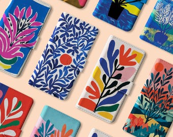 Matisse Wallet Phone Case | Iphone 17 Cases | Iphone 16 15 14 13 12 | Pro Max Plus | Samsung Phone Case | S25 S23 S22 | Flip Floral Cover