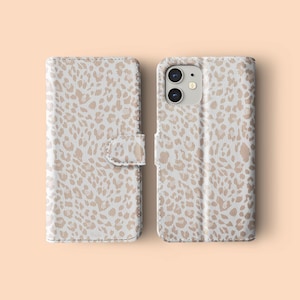 Tirita Flip Handyhülle mit Kartenhalter Animal Print Rose Gold Tiger Zebra für iPhone 15 14 13 12 5 SE 2022 6s 7 8 Samsung S20 S10