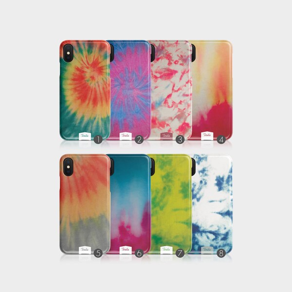 Tirita funda rígida para teléfono Tie Dye Retro Hipster Vintage Hippie Hippy Trippy para iPhone 12 5 5s SE 6 6s 7 y 8 + X Xs 11 Samsung Motorola Huawei