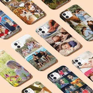 Personalisierte Handyhülle Benutzerdefinierte Foto Bild Bild Cover für iPhone 16 15 14 13 12 11 6 7 8 10 SE 2022 Samsung Galaxy S24 S23 S22 S20 S10 S9