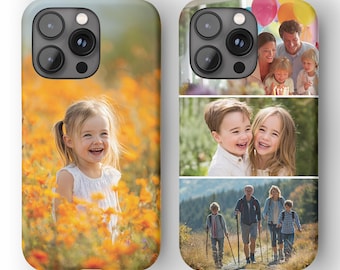 Personalised Phone Case For iPhone 17 17e 16 15 14 13 12 Pro Max Plus Samsung S25 S24 Custom Phone Case With your Own Picture, Collage Photo
