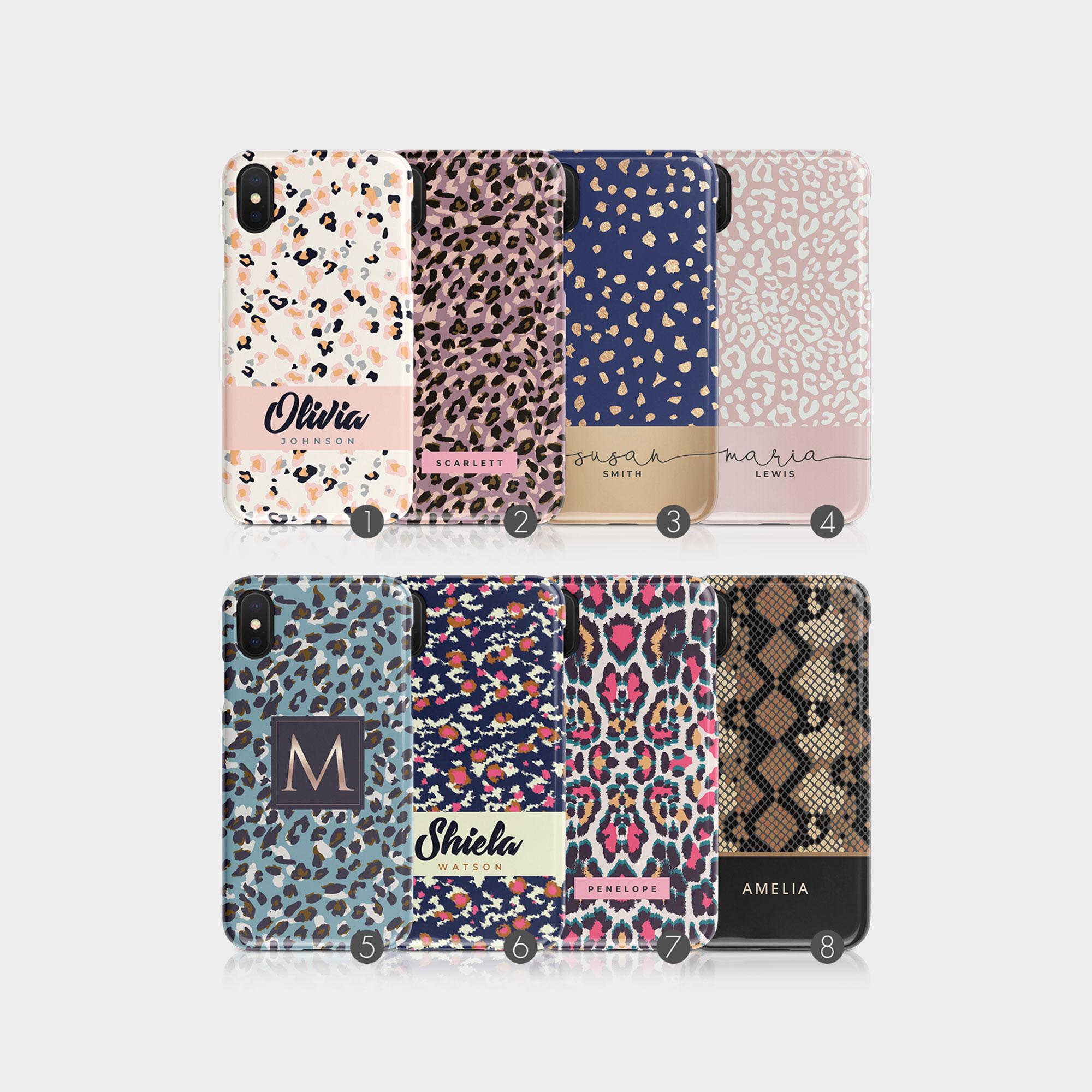 Lot Accessoires Téléphone VELVET CAVIAR Motif Léopard Rose Vif - Neuf Sous Emballage