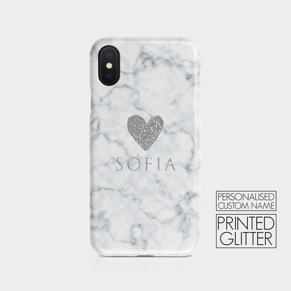Custodia personalizzata in marmo per iPhone: cover in silicone con