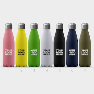 Tirita Personalised Water Bottle - Thermal Travel Flask for Hot & Cold Drinks - Corporate Gifting Custom Logo, Image, Text