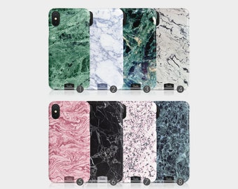 Tirita Hard Phone Case Marble Granite Stone Effect for iPhone 14 13 12 11 Xs 5s 8 SE 6s Samsung Galaxy S20 S10