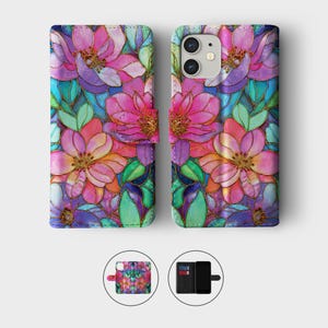 Plånboksfodral i målat glas | iPhone 17-fodral | iPhone 16 | iPhone 13 | iPhone 15 | iPhone 14 | iPhone 11 Pro Max Plus | S22 S24 S25 06