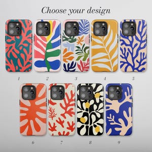 Personligt blommigt Matisse-skal | iPhone 18 Pro Max | iPhone 17-skal | iPhone 16 Pro | 15 14 13 12 11 16e 17e Air Plus Mini | MagSafe bild 2