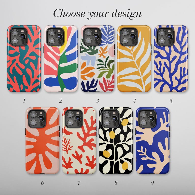 Personligt blommigt Matisse-skal | iPhone 18 Pro Max | iPhone 17-skal | iPhone 16 Pro | 15 14 13 12 11 16e 17e Air Plus Mini | MagSafe bild 2