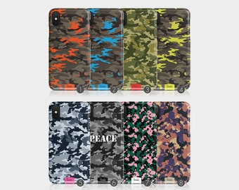 Tirita Coque Rigide Camouflage Army Camo Pattern Military Arctic iPhone 12 11 5 5s SE 6 6s 7&8+ X XsMax Xr Samsung Motorola LG Huawei