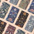 William Morris Phone Flip Case Wallet | for iPhone 17 17e 16 16e 15 14 13 12 11 SE Pro Max & Samsung S25 S23 S22 | Vintage Floral Birds Art