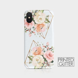 Étui rigide pour téléphone Tirita, fleurs roses anglaises vintage, fleurs de pivoine, minable mignon iPhone pour Samsung Galaxy S20 S10 15 14 13 12 5 5s SE 7 8 Xs 02