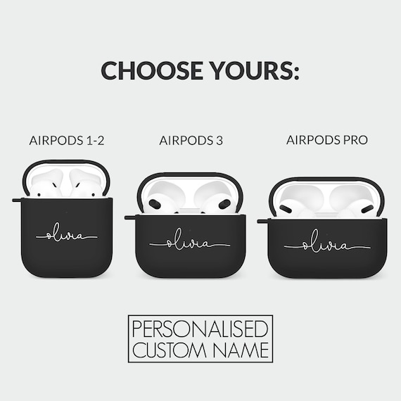Tirita Personalised AirPod Case Cover for Airpods 1 2 Airpods 3 Airpods Pro  1 & 2 Cute Designer Girls Designer UK Case With Clip Keychain 