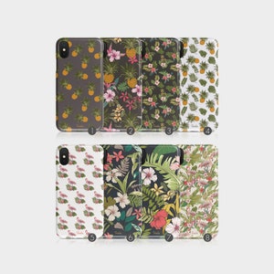 Tirita Hard Phone Case Tropical Flamingo Pineapple Floral Hawaii for iPhone 12 5 5s SE 6 6s 7&8 + X Xs 11 Samsung Motorola LG Huawei HTC
