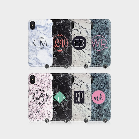 Hairyworm Personalizzato Iniziali Nome Monogramma Telefono Custodia