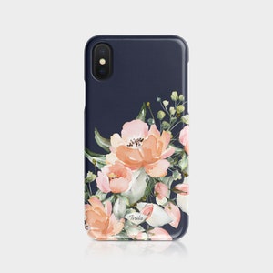 Étui rigide pour téléphone Tirita, fleurs roses anglaises vintage, fleurs de pivoine, minable mignon iPhone pour Samsung Galaxy S20 S10 15 14 13 12 5 5s SE 7 8 Xs 01