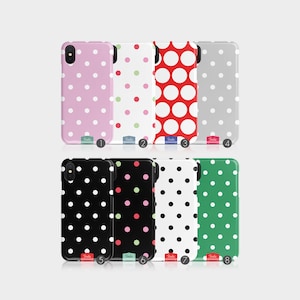 Tirita Hard Phone Case Polka Dots Polkadot Cheeky Cute Vintage for iPhone 15 14 13 12 11 Xs 5s 8 SE 6s Samsung Galaxy S20 S10