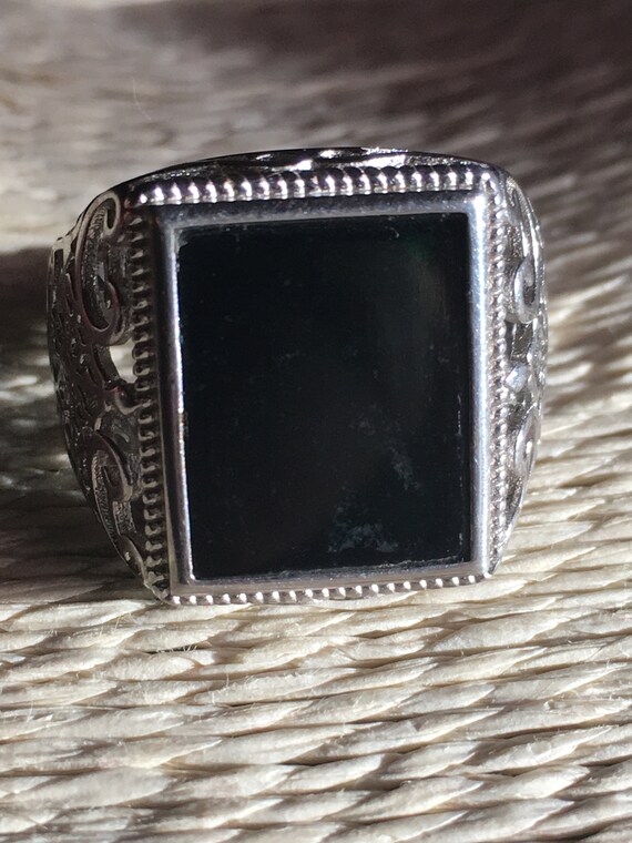 Jadeite Jade Forest Green Black Rectangular Authe… - image 8