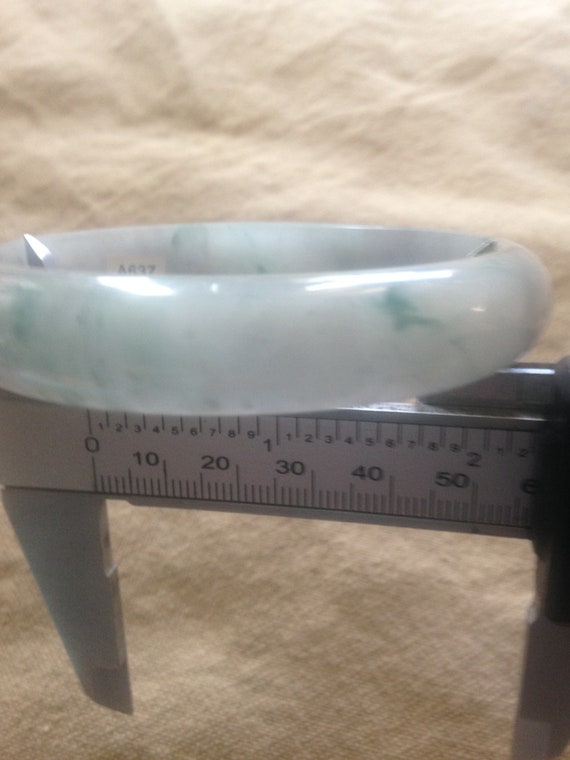 56.8mm Icy Exquisite Lavender Gray 57mm Jadeite J… - image 6