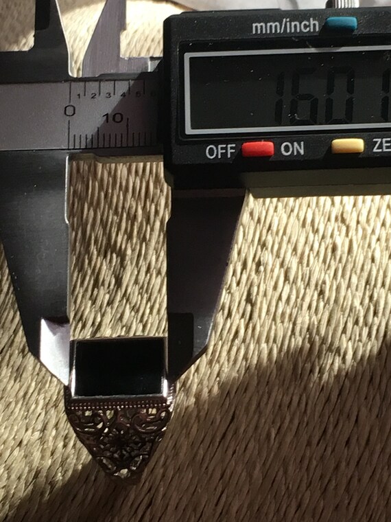 Jadeite Jade Forest Green Black Rectangular Authe… - image 5