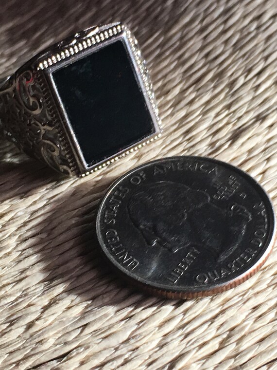 Jadeite Jade Forest Green Black Rectangular Authe… - image 7