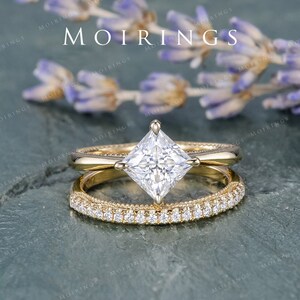Princess cut rose gold diamond ring hotsell