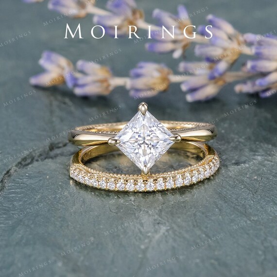 Princess cut filigree engagement rings best sale